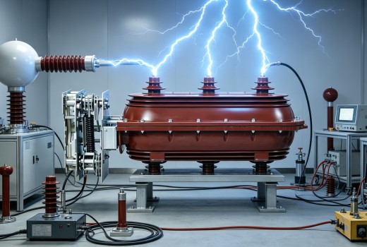 24KV 630A Indoor SF6 Load Break Switch 1.2/50μs Lightning Impulse Test Optimization