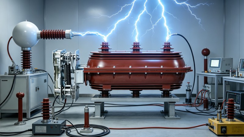 24KV 630A Indoor SF6 Load Break Switch 1.2/50μs Lightning Impulse Test Optimization