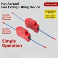 HOUYUE Heat Aerosol Fire Extinguishing Device QRR0.01G Automatic Cabinet Fire Suppression Unit